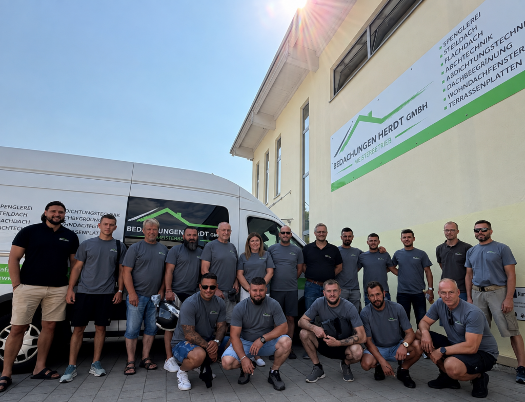 Das Team der Firma Dachdecker Herdt